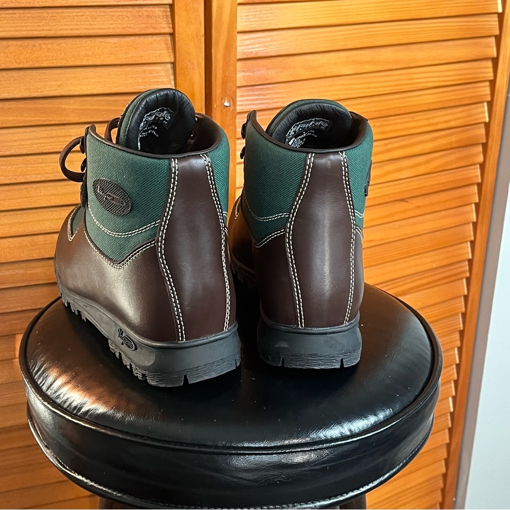 Y2k Vasque Forest Green and Dark Brown Hiking Boots - Picture 4 of 8